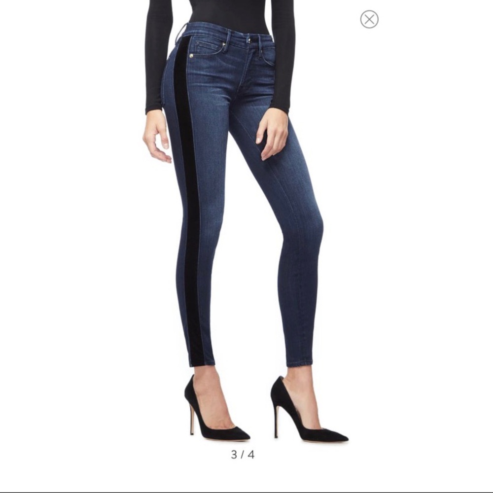 NWT- Good American- good waist jean blue 210